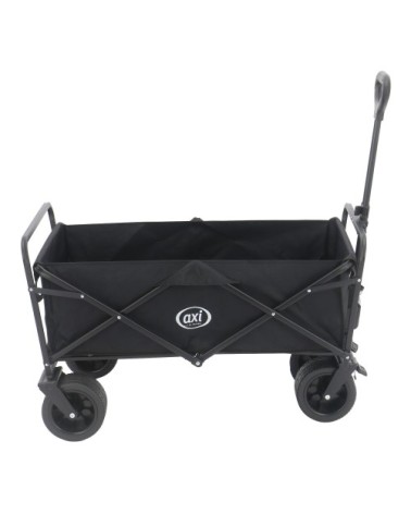 Chariot de plage pliable noir - 90 x 58 x 96 cm