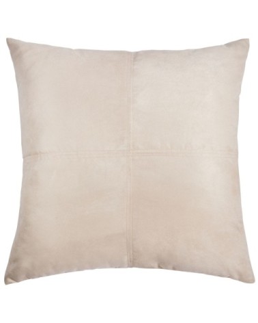 Coussin en suédine écrue 40x40, OEKO-TEX®
