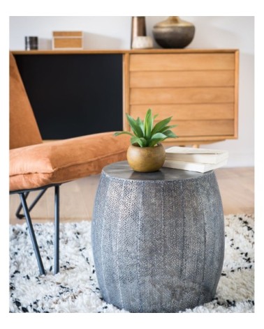 Agave artificielle pot rond marron