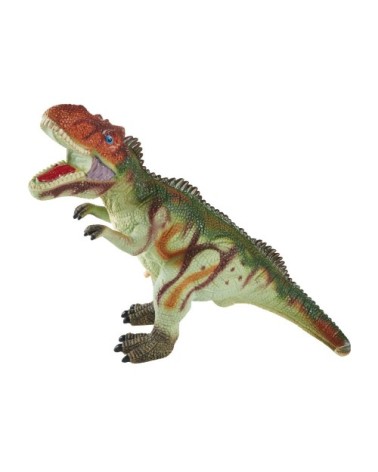 Figurine tyrannosaure verte et rouge