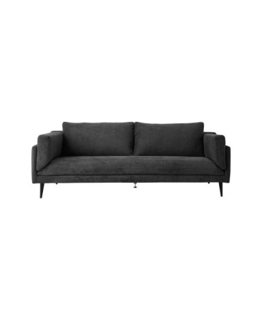 Canapé tissu recyclé 2 places anthracite