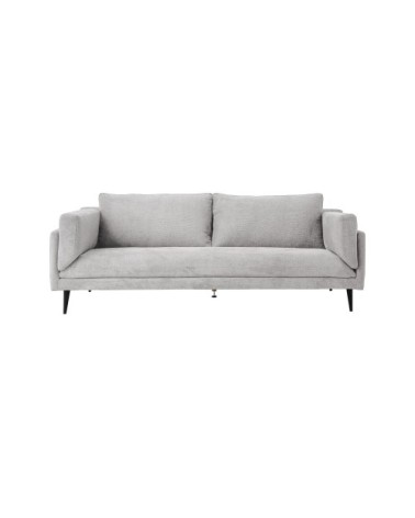 Canapé tissu recyclé 2 places gris clair