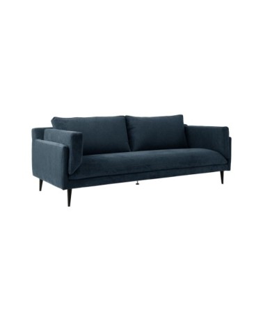 Canapé tissu recyclé 2 places bleu