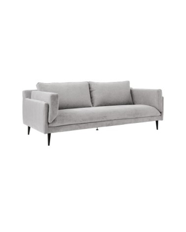Canapé tissu recyclé 3 places gris clair