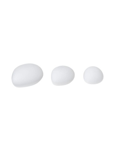 Lampe solaire en plastique blanc