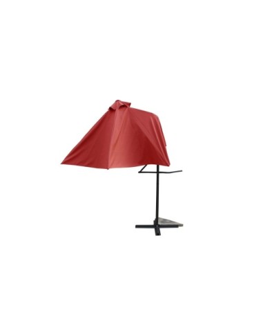 Parasol déporté avec ouverture innovante Ø 3m terracotta