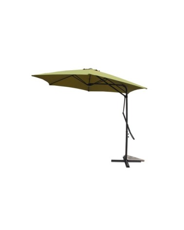 Parasol déporté avec ouverture innovante Ø 3m vert