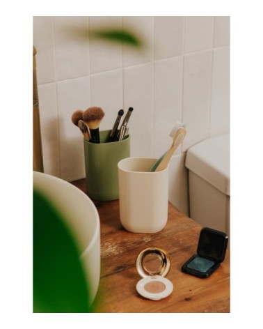 Porte-brosse à Dents Blanc Perle