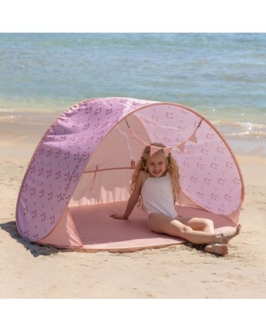 Tente de Plage Enfants Pliante Polyester Vert