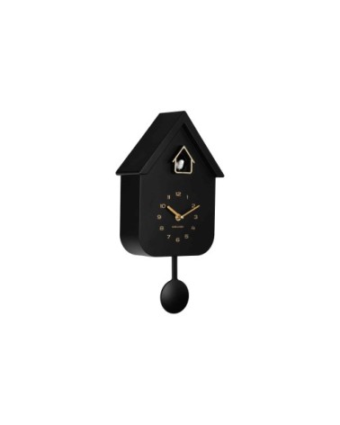 Horloge murale plastique noir 6x21,5x41cm