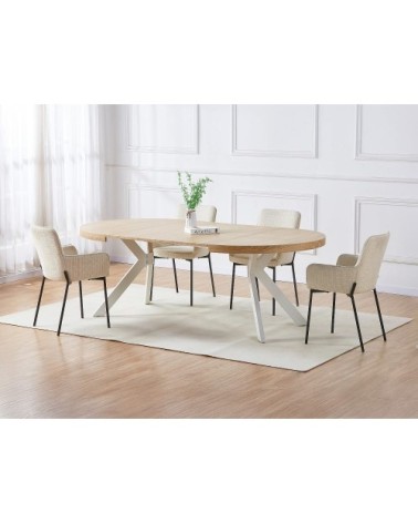 Table à manger effet bois