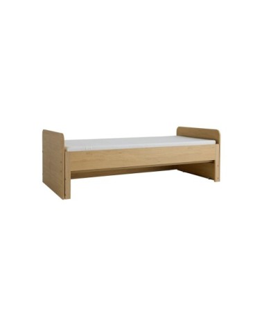 Lit extensible effet bois couchage 90 ou 160 x 200
