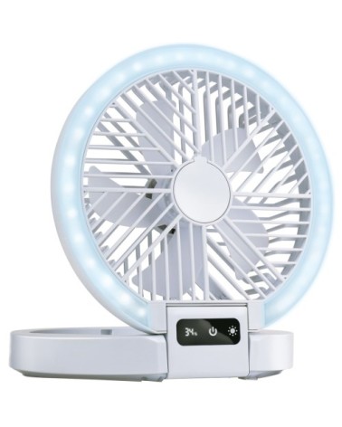 Ventilateur blanc plastique h20.5xl21xl23cm