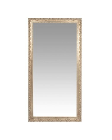 Grand miroir rectangulaire à moulures irisées, 90x180 cm