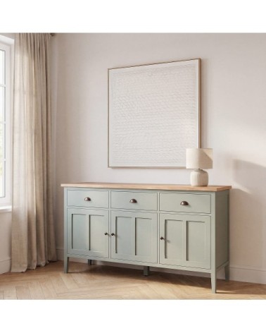 Buffet 3 portes 3 tiroirs, L155 cm
