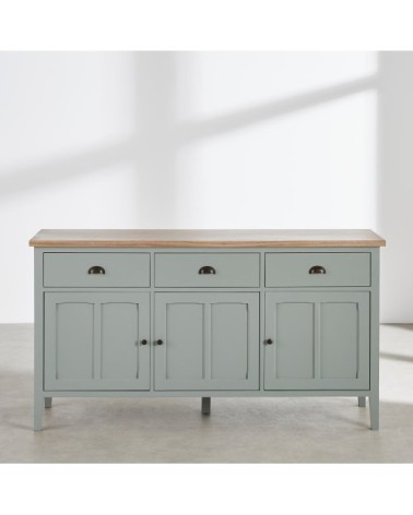 Buffet 3 portes 3 tiroirs, L155 cm