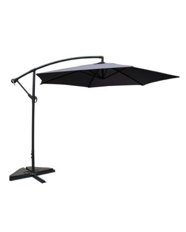 PORTICCIO - Parasol déporté octogonale gris D3m
