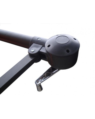 Parasol déporté octogonale chocolat D3m