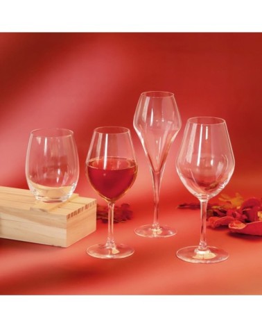 Lot de 6 - gobelet forme haute en krysta, 36 cl