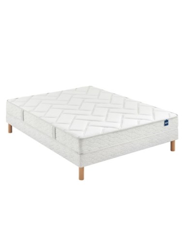 Ensemble matelas mousse primo, sommier, pieds 160x200 cm
