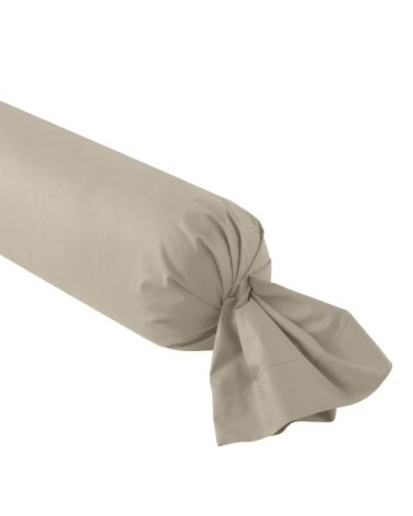 Taie de traversin coton sable 160 cm