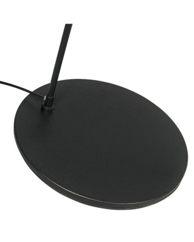 Lampadaire à arc en acier noir