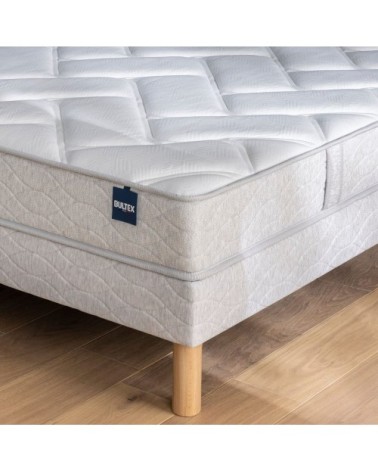 Ensemble matelas mousse primo, sommier, pieds 160x200 cm