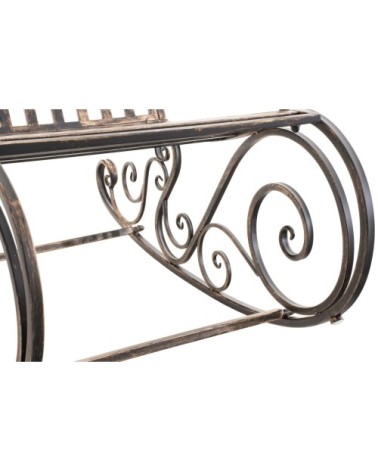 Chaise à bascule d'extérieur en métal Bronze