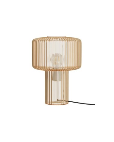 Lampe à poser en verre cannelé