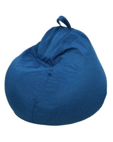 Pouf poire déhoussable bleu 105 x 85 cm