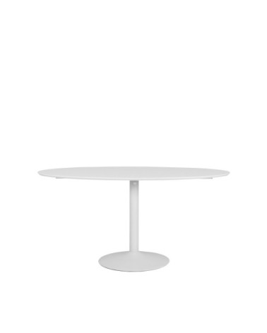 Table à manger en bois 160x110 blanc