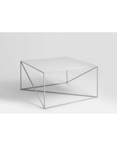 Table basse carré en métal gris l80cm