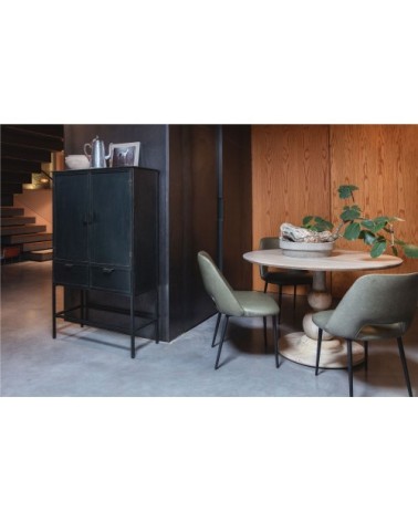 Vitrine en métal noir