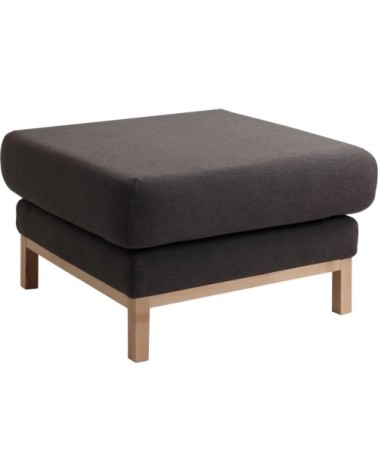 Pouf tissu marron h46cm