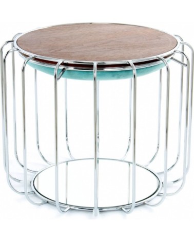 Table dappoint réversible pouf menthe