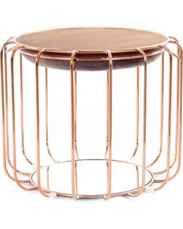 Table dappoint réversible pouf prune