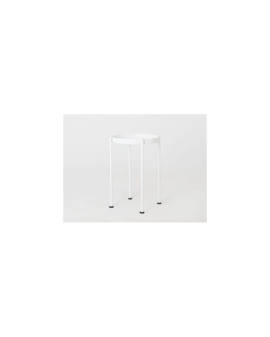 Table dappoint ronde blanc d40cm