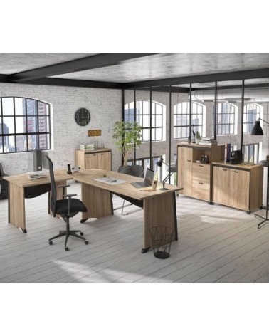 Bureau effet bois largeur 120 cm