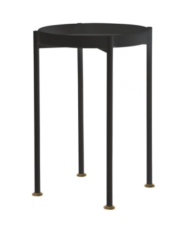 Table dappoint ronde noir d40cm