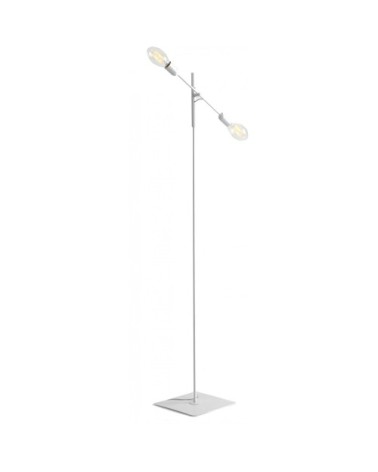 Lampadaire blanc 2 lumières