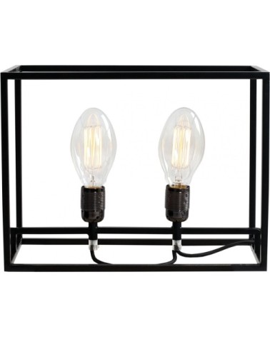 Lampe de table noire