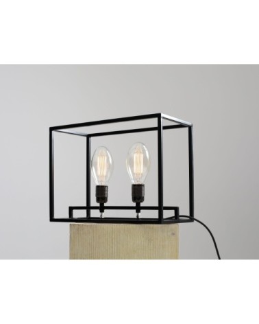 Lampe de table noire