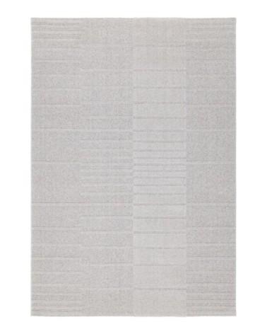 Tapis en laine rectangulaire gris 120 x 170 cm