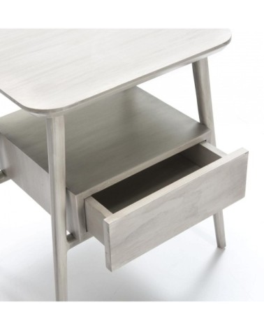Table de chevet tradition 1 tiroir en bois gris clair