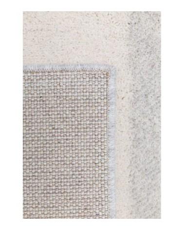 Tapis en laine gris et beige 120 x 170 cm