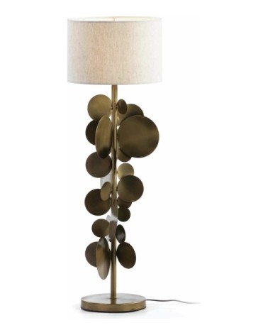 Lampe de table design couleur dorée