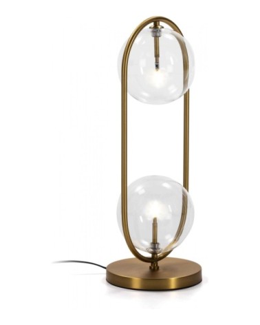 Lampe de table design couleur dorée