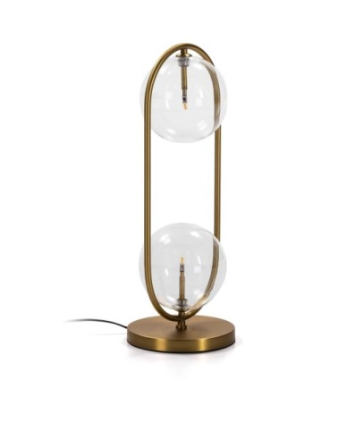 Lampe de table design couleur dorée