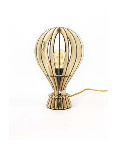 Baladeuse montgolfière 4w effet bois brut