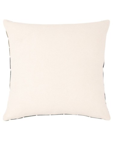 Housse de coussin en coton à carreaux vert et bleu, 40x40